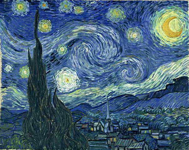 Starry Night by Vincent Van Gogh (1889)